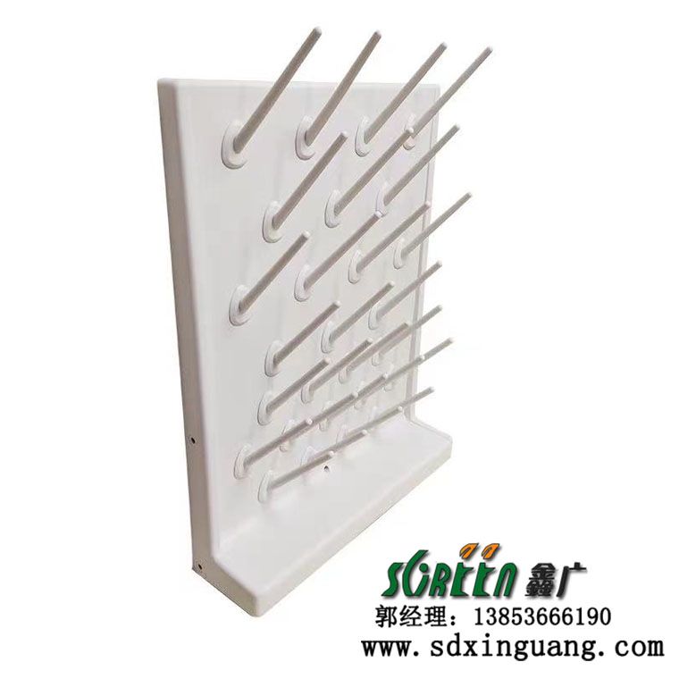 濰坊不銹鋼滴水架，實驗室瀝水架配件，化驗室單面燒杯架