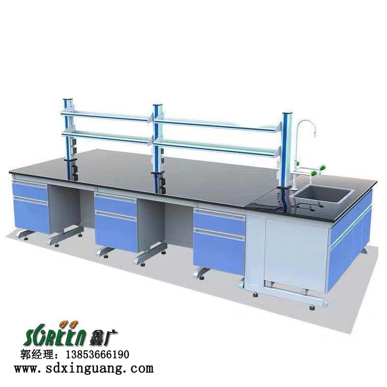 濰坊鋼木實(shí)驗(yàn)臺(tái)，全鋼中央臺(tái)，化驗(yàn)室試驗(yàn)桌通風(fēng)柜定制操作臺(tái)