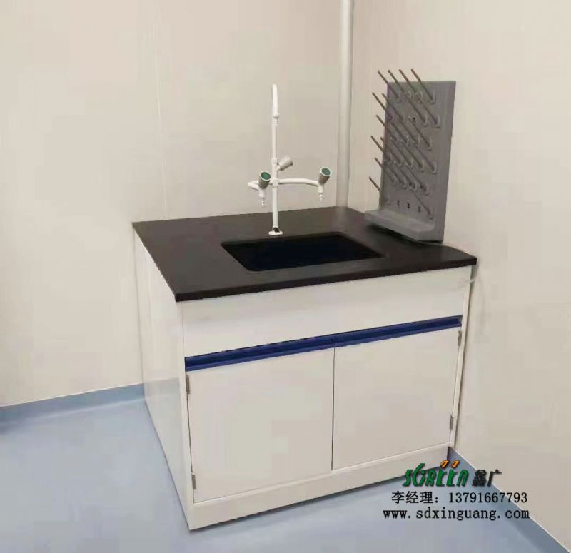 實驗室設備全鋼邊臺pp水槽臺實驗室水咀瀝水架