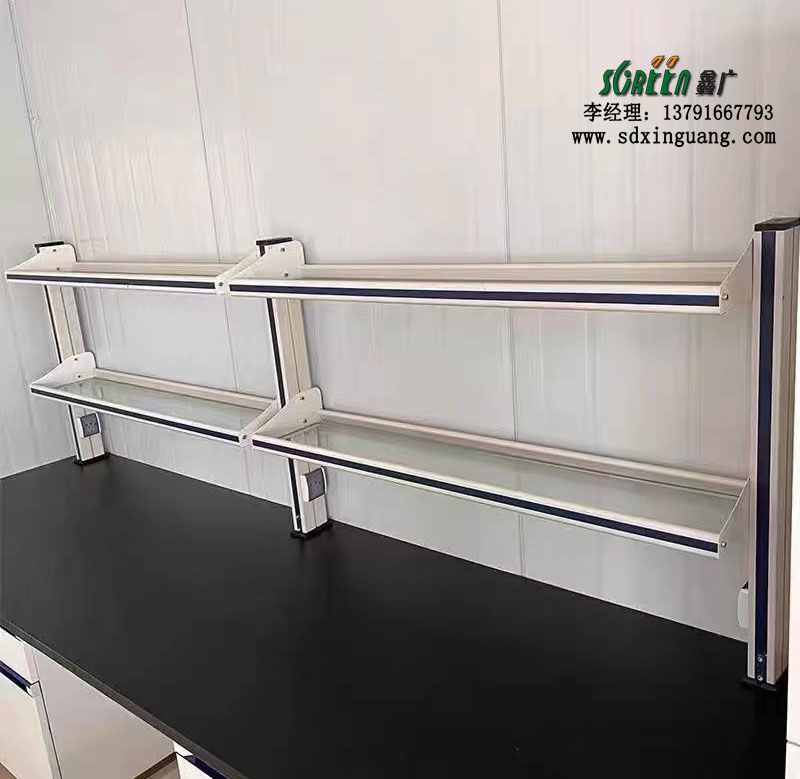 實驗室試劑架操作臺設備中央試劑架廠家供應